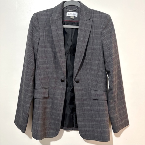 Calvin Klein Open Front Blazer - Picture 2 of 4